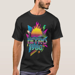 Camiseta RETRO 1980 - Vintage 80s Arcade Synthwave T-Shirt
