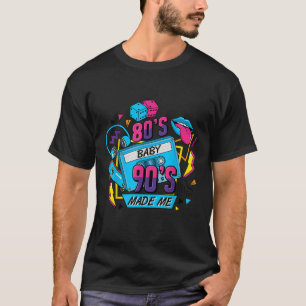 Camiseta Retro 1980s 80 Bebê 1990s 90 Fez-me Vaporwave