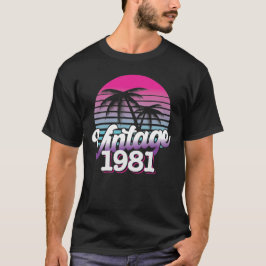Camiseta Retro 1981 Edição limitada | Ideia de presente de 