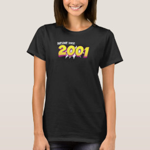 Camiseta Retro 22º aniversário em Estilo de Livro de BD de