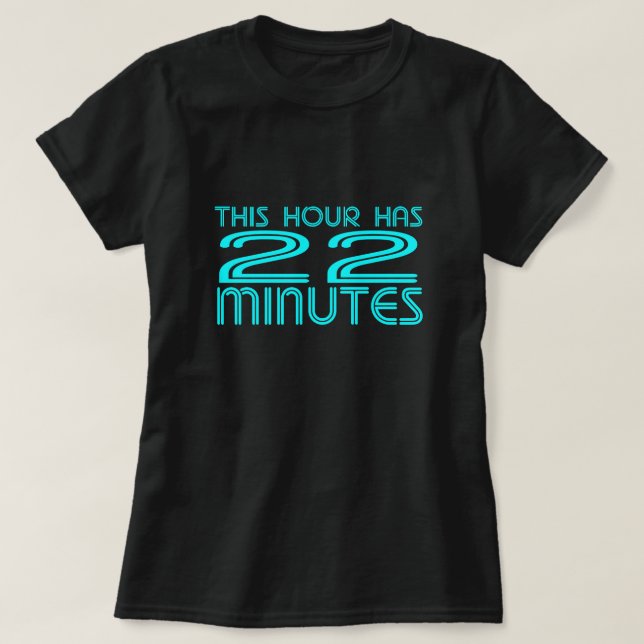 Camiseta Retro - 22 minutos Mulheres (Frente do Design)