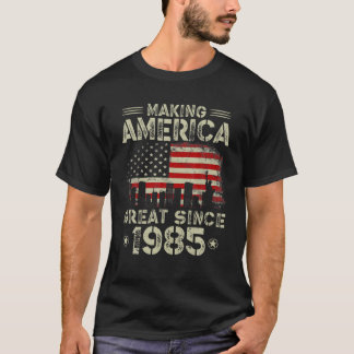 Camiseta Retro 37º Aniversário Excelente América Fazer Band