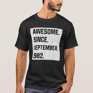 Camiseta Retro 40 Anos De Idade 40 Bday Incrível Desde sete
