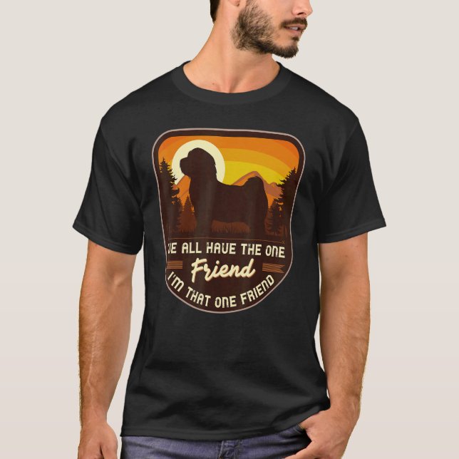 Camiseta Retro 4 do Cão Havanês (Frente)