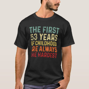 Camiseta Retro 53 Anos Homens Mulheres Dizendo 53º Aniversá