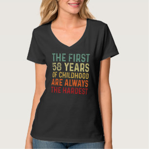 Camiseta Retro 58 Anos Homens Mulheres Dizendo 58 Anos Aniv