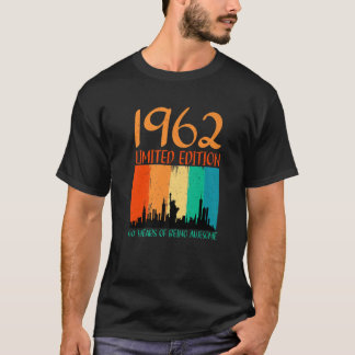 Camiseta Retro 60º Aniversário T S 1962 60 Anos De Atenção
