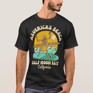Camiseta Retro 60 Mavericks Beach Half Moon Bay Califo