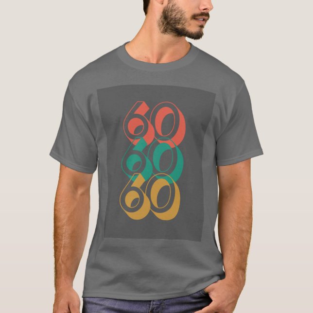 Camiseta Retro 666 Cinzas T-Shirt (Frente)