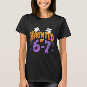 Camiseta Retro 67 Halloween Assombrado Sinistro Six Seven 6