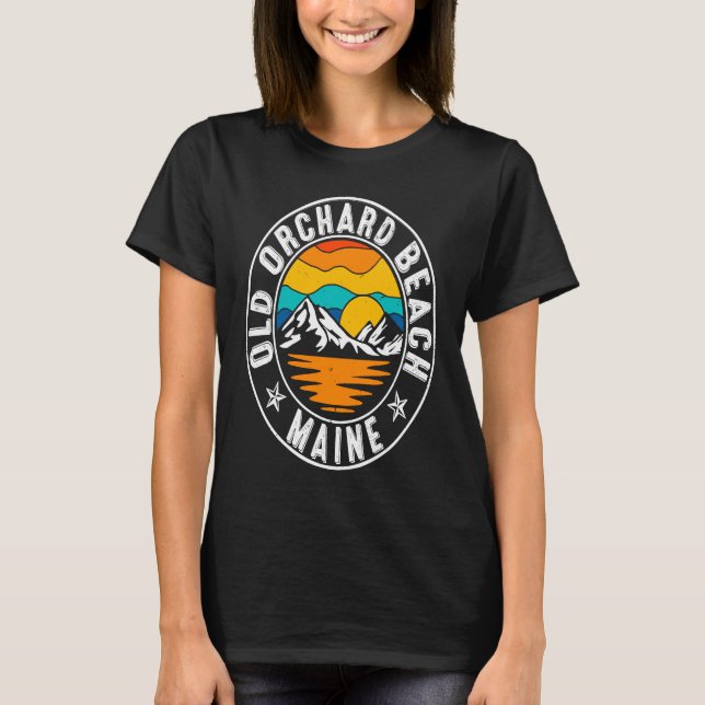 Camiseta Retro 70s 80s Old Orchard Beach Maine ME (Frente)