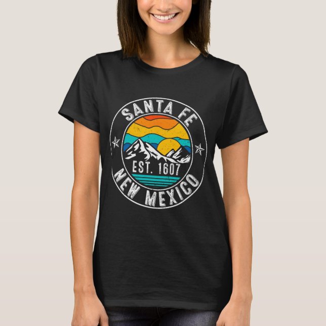 Camiseta Retro 70s 80s Santa Fe New Mexico Nm  (Frente)