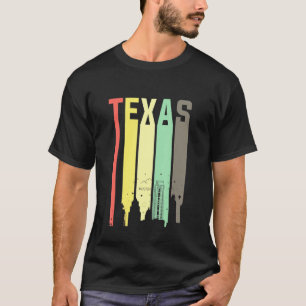Camiseta Retro 70s Austin Texas City Skyline Hometown Love