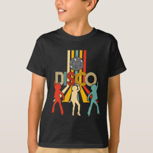 Camiseta Retro 70s Disco Oferece Bola de Disco de Dança de