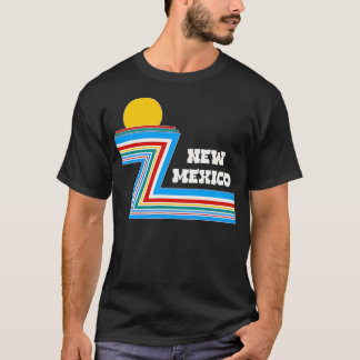 Camiseta Retro 70s Stripe Viagem Novo México