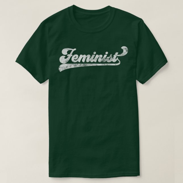 Camiseta Retro 70s Vintage Feminismo Direitos das Mulheres (Frente do Design)