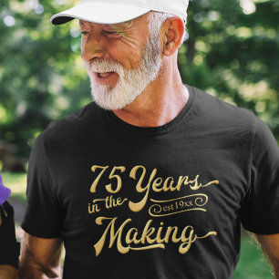 Camiseta Retro 75. º aniversário 75 anos no Fazer