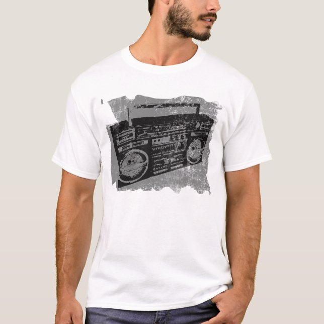 CAMISETA RETRO 80'S 90'S CAIXA DE SOM (Frente)