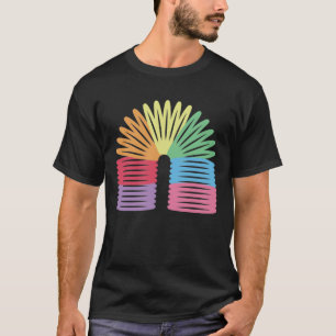 Camiseta Retro 80s 90s Neon Rainbow Primavera