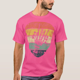 Camiseta Retro 80s 90s Rock & Roll Skeleton Guitar Music Lo