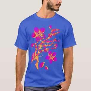 Camiseta Retro 80s Art Japan Flor Sakura Vaporwave Cherry