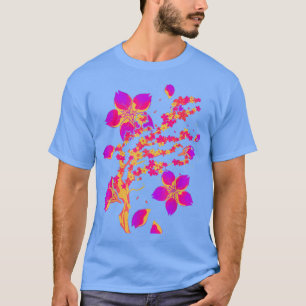Camiseta Retro 80s Art Japan Flower Sakura Vaporwave Cherry