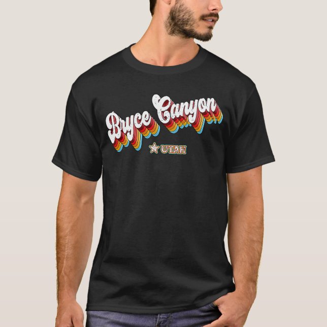 Camiseta Retro 80s Bryce Canyon Utah UT (Frente)