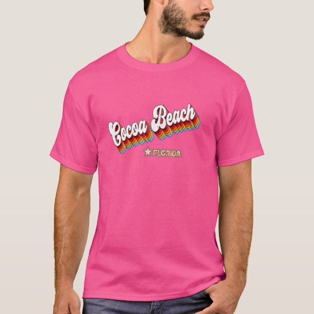 Camiseta Retro 80s Cocoa Beach Fl (Frente)