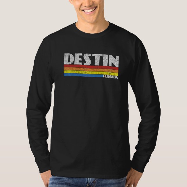 Camiseta Retro 80s Destin Florida FL Souvenir   (Frente)