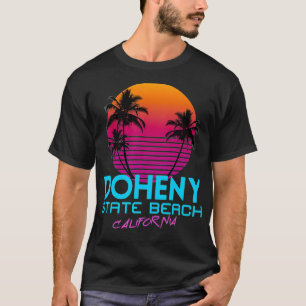 Camiseta Retro 80s do Doheny State Beach California