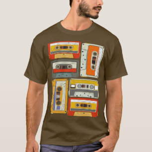 Camiseta Retro 80s Music Vintage Cassettes 80s Geração 8