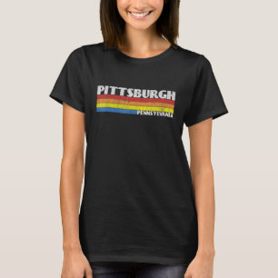 Camiseta Retro 80s Pensilvânia PA Souvenir Pittsburgh
