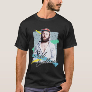 Camiseta Retro 80s Phil Collins Aestético Fan Art Design p