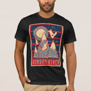 Camiseta Retro 80s Sunday River Ski