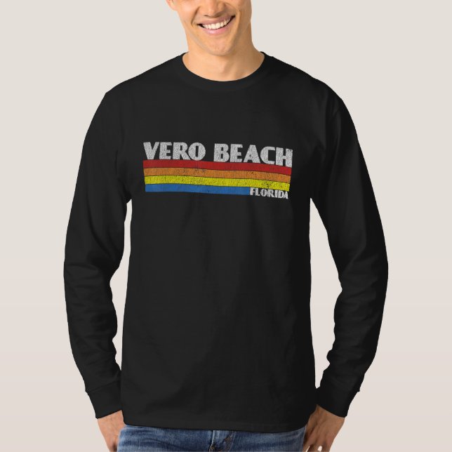 Camiseta Retro 80s Vero Beach Florida FL Souvenir (Frente)