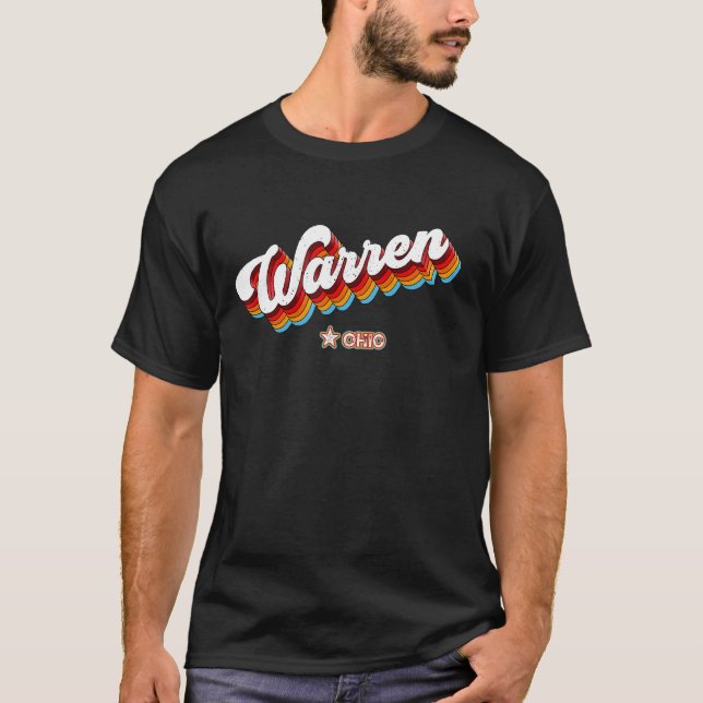 Camiseta Retro 80s Warren Ohio Oh (Frente)