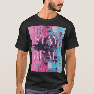 Camiseta Retro 90s Black Unisex T-shirt Neon Stay Real