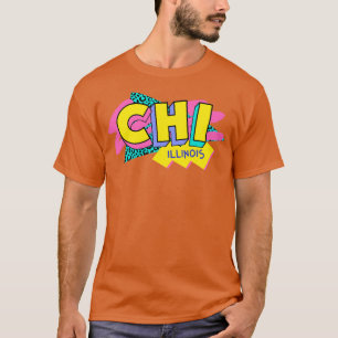 Camiseta Retro 90s Chicago CHI Rad Memphis Style 90s Vibes