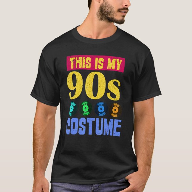 Camiseta Retro 90s Costume  1990s Generation Nineties Party (Frente)