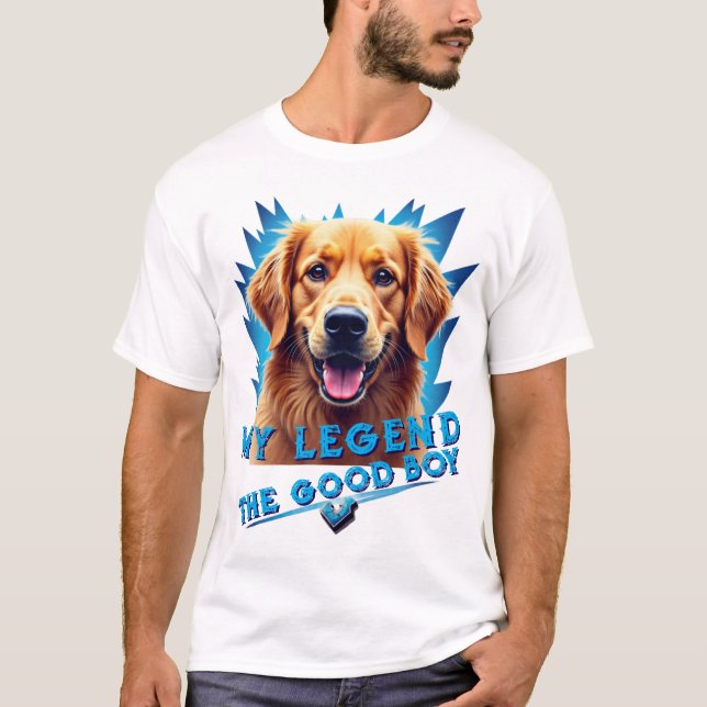 Camiseta Retro 90s Golden Retriever Mascot Custom Gifts (Frente)