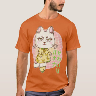 Camiseta Retro 90s Japanese Kawaii Banana Yellow Pastel Chi