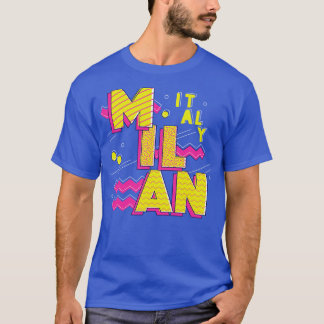 Camiseta Retro 90s Milão Itália