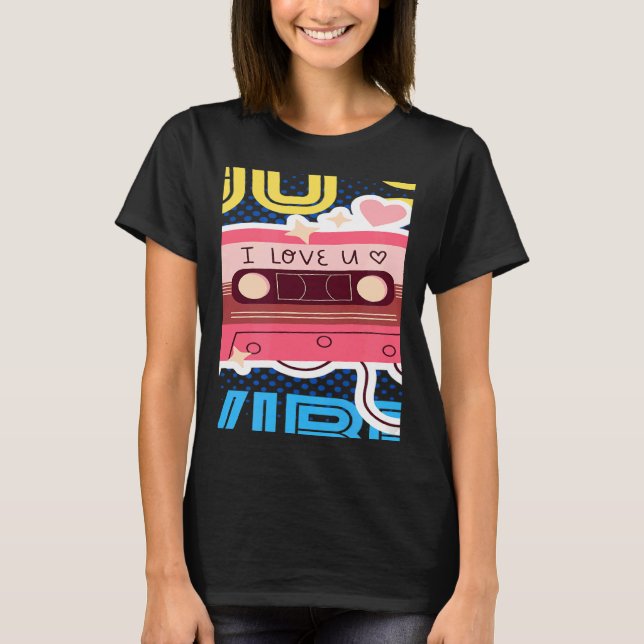 Camiseta Retro 90's Vibe with Cassette 1990s Music 90s Cost (Frente)