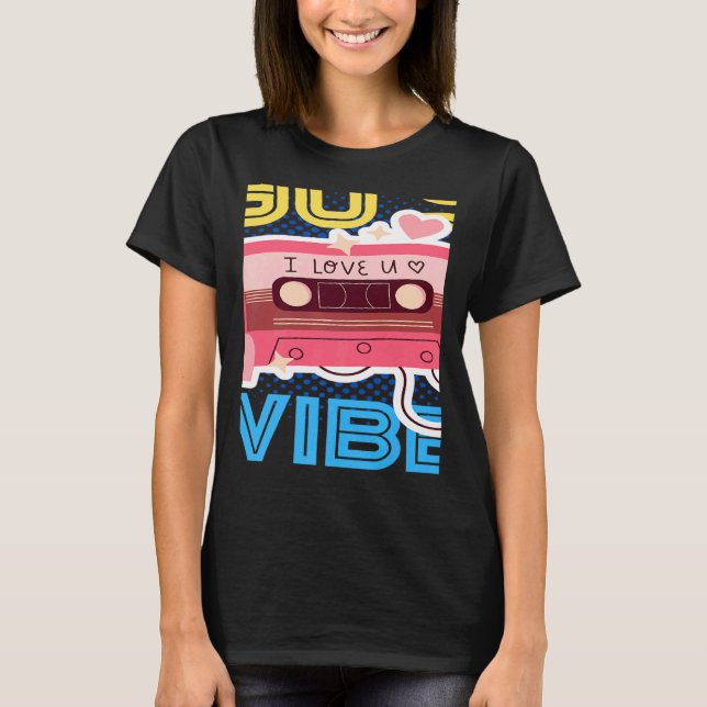 Camiseta Retro 90's Vibe with Cassette 1990s Music 90s Cost (Frente)