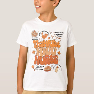 Camiseta Retro Ação de Graças Nicu Enfermeira Outono Nicu