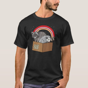 Camiseta Retrô Adote Um Gato Gatos Proibidos Guaxinim Gambá