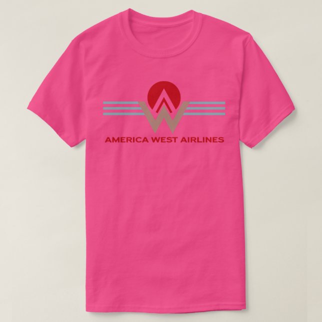 Camiseta Retro Airlines America West Airlines (Frente do Design)