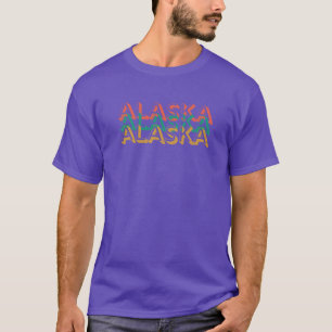 Camiseta Retro Alaska Estado Design Oversized