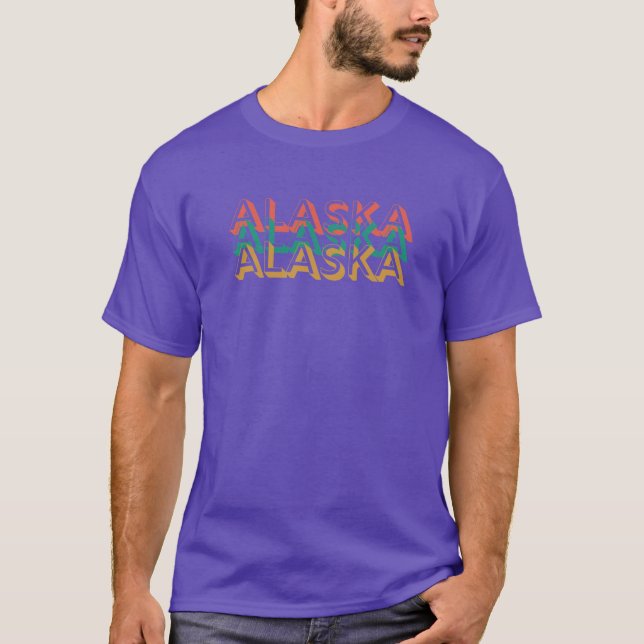 Camiseta Retro Alaska Estado Design Oversized (Frente)