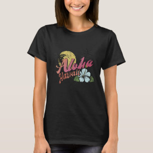 Camiseta Retro Aloha Hawaii Summer Vintage Piscina de praia